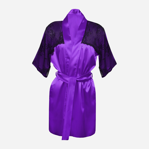 Podomka DKaren Housecoat Barbara XS Violet (5903251396111) - obraz 1