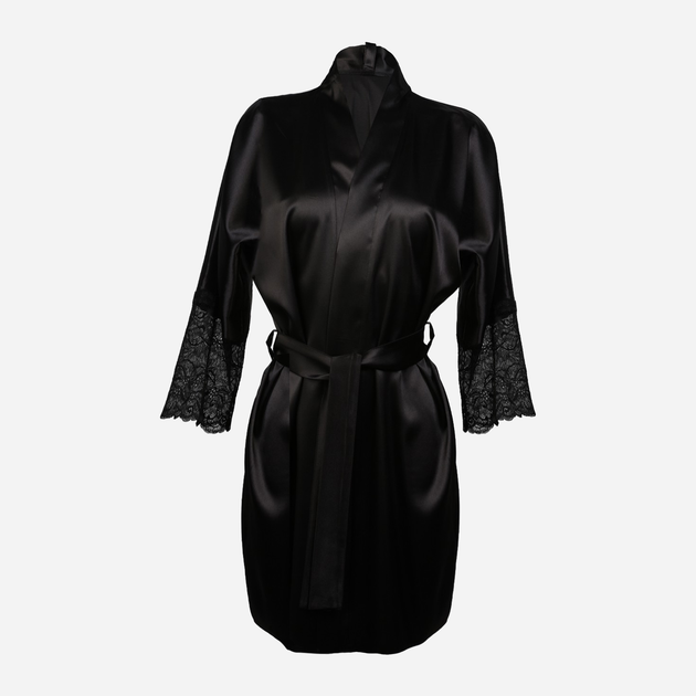 Podomka DKaren Housecoat Clarisse XL Black (5903251394599) - obraz 1