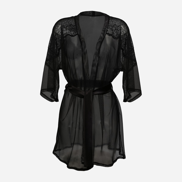 Халат жіночий DKaren Housecoat Costance XS Black (5903251394377) - зображення 1