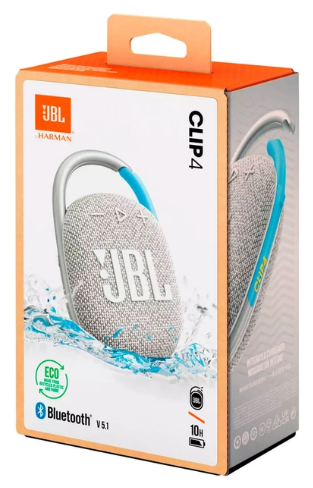 Блютус Портативна акустика JBL Clip 4 Eco White (JBLCLIP4ECOWHT) - изображение 7