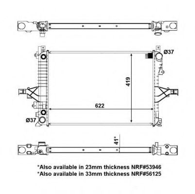 Радиатор NRF (53532) - изображение 1