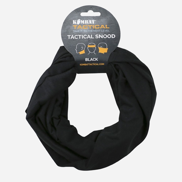 Тактичний бафф Kombat UK Tactical Snood Uni Чорний (kb-ts-blk) - зображення 1