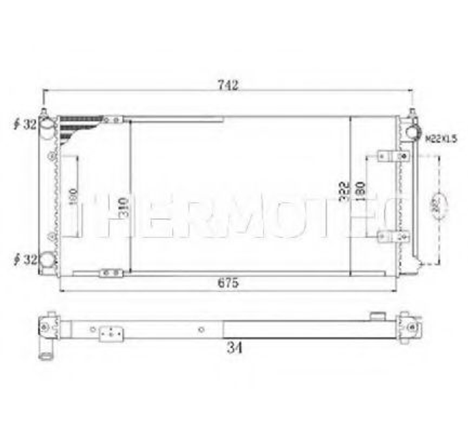 Радіатор Thermotec (D7W028TT) - зображення 2