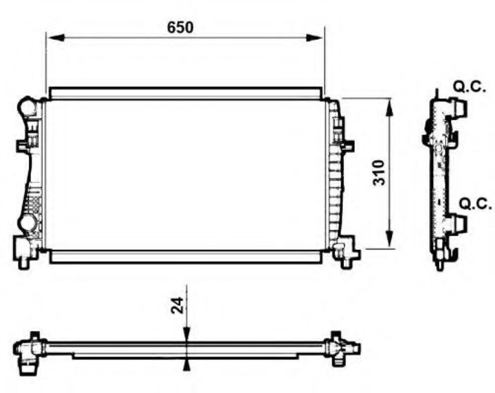 Радіатор NRF (58438) - зображення 1