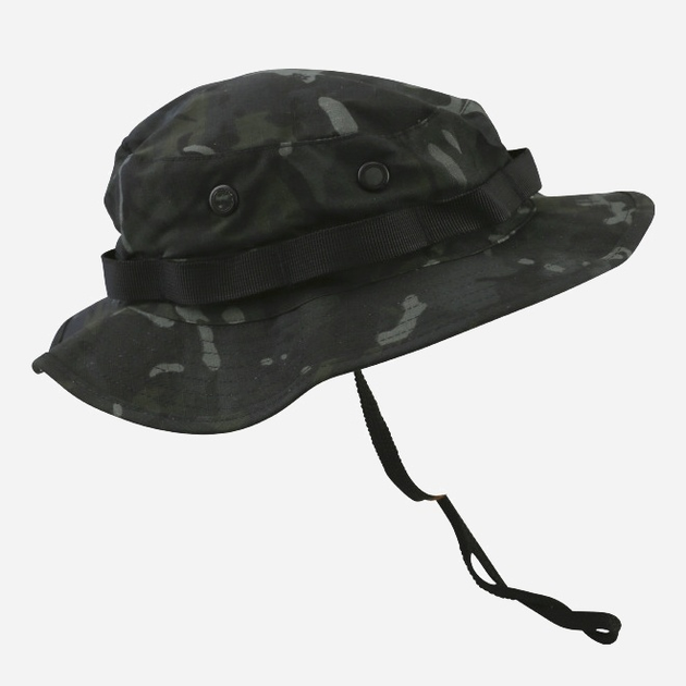 Тактична панама Kombat UK Boonie Hat US Style Jungle Hat S Мультикам Чорна (kb-bhussjh-btpbl-s) - зображення 2