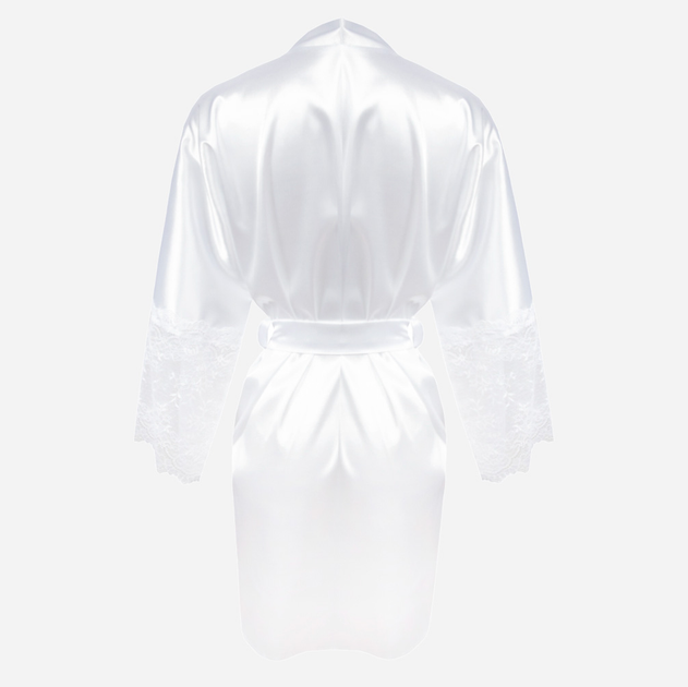 Халат жіночий атласний DKaren Cameron XL Білий (5903251459977) - зображення 2