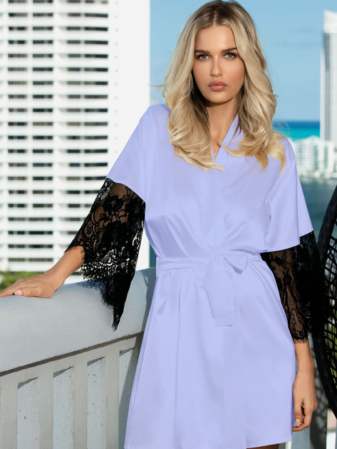 Акція на Халат жіночий DKaren Housecoat Dagmara XS Light Blue від Rozetka