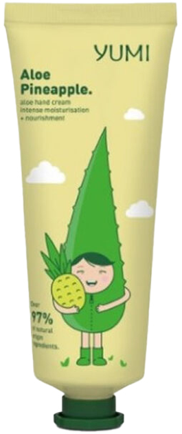 Крем для рук Yumi Aloe Pineapple Hand Cream 50 мл (5902693164128) - зображення 1