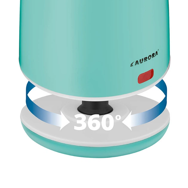 Чайник электрический Aurora 3408AU 2 л бирюзовый 3859182 - изображение 5