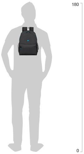 Torba na laptopa RIVACASE Gremio 5563 13.3" Czarny - obraz 17