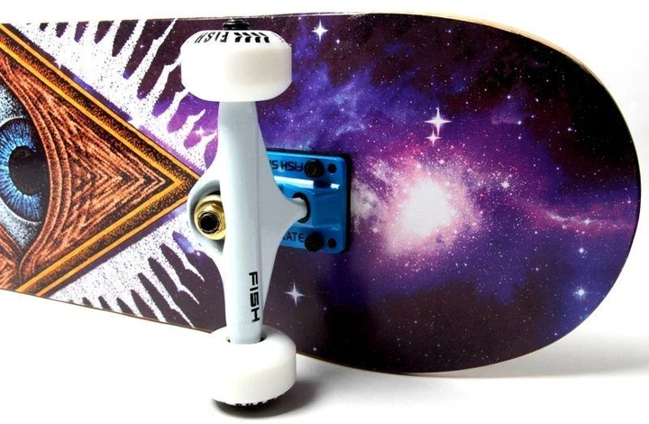 Профессиональный скейтборд (Скейт) канадский клен Fish Skateboard "Mason" - изображение 5