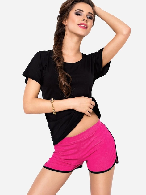 Piżama (T-shirt + spodenki) DKaren Set Abigil M Pink (5902230083028) - obraz 1
