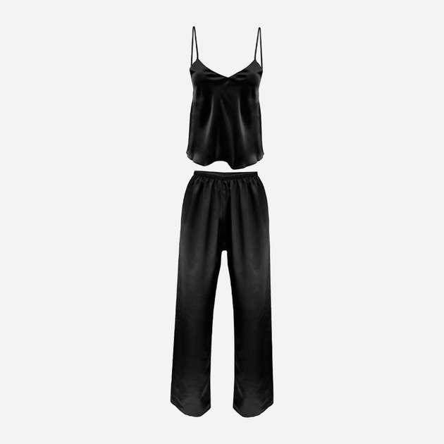 Piżama (podkoszulek + spodnie) DKaren Set Iga S Black (5907809934398) - obraz 1