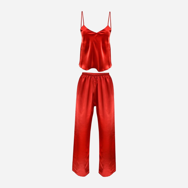 Piżama (podkoszulek + spodnie) DKaren Set Iga L Red (5901780628925) - obraz 1