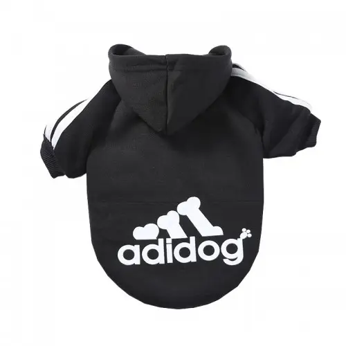 Толстовка для собак Adidog черная XXL - Фото 1 Толстовка для собак Adidog черная XXL - изображение 1