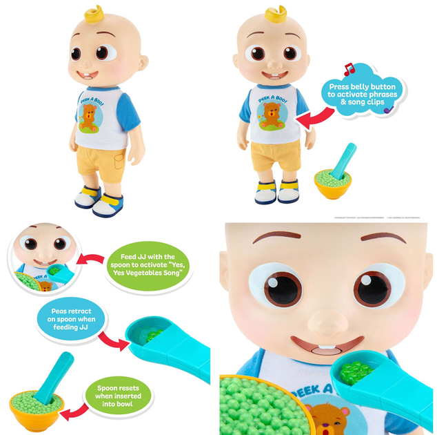 Lalka interaktywna Jazwares Cocomelon Interaktywny JJ Deluxe 36 cm (191726397960) - obraz 6