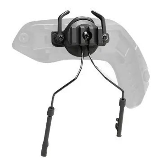 Кріплення для активних навушників на шолом типу FAST (чорний) - зображення 1