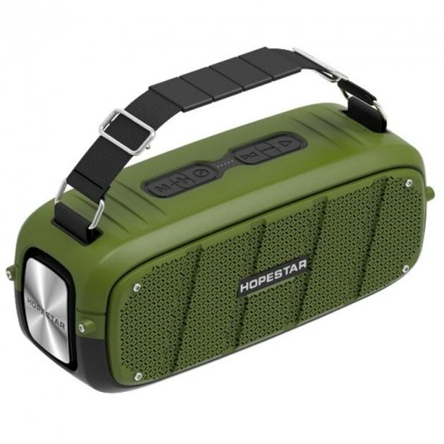 Портативная беспроводная Bluetooth колонка Hopestar A20 green - изображение 4