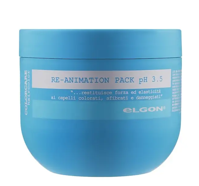Восстанавливающая маска для поврежденных волос Elgon Colorcare Re-Animation Pack, 300 мл - Фото 2 Восстанавливающая маска для поврежденных волос Elgon Colorcare Re-Animation Pack, 300 мл - изображение 2