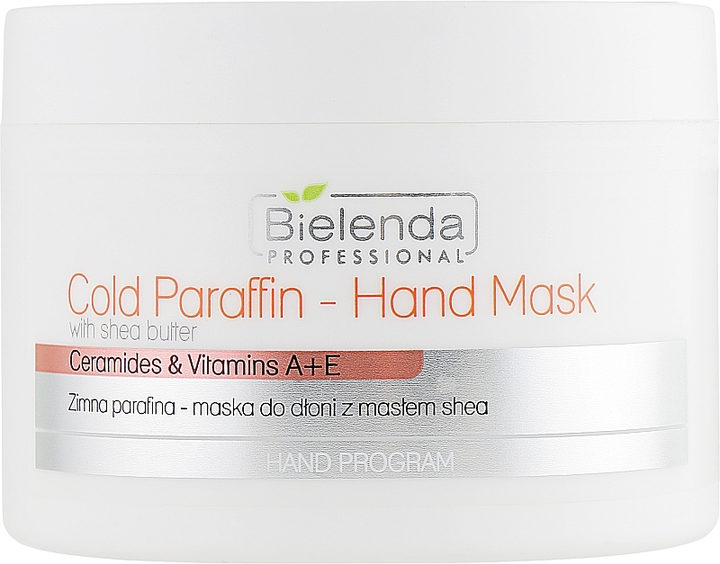 Холодная парафиновая маска для рук с экстрактом масла Ши - Bielenda Professional Cold Paraffin Hand Mask With Shea Butter 150g (1025814-1358409-2) 