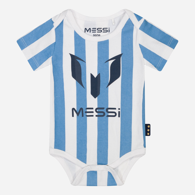 Body niemowlęce Messi S49305-2 62-68 cm Jasnoniebieski/Biały (8720815172175) - obraz 1