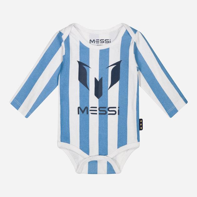 Боді для малюка Messi S49307-2 50-56 см Light Blue/White (8720815172243) - зображення 1