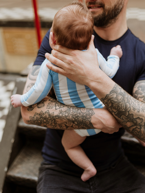Боді для малюка Messi S49307-2 62-68 см Light Blue/White (8720815172250) - зображення 4