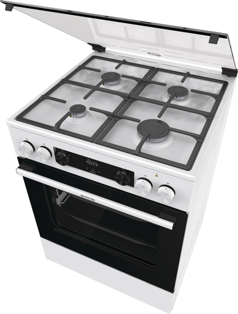Kuchenka gazowa z piekarnikiem elektrycznym Gorenje (GKS6C70WF) - obraz 3