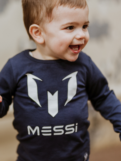 Дитяча футболка з довгими рукавами для хлопчика Messi S49318-2 122-128 см Navy (8720815173011) - зображення 5