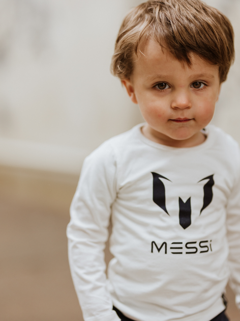 Koszulka z długim rękawem chłopięca Messi S49319-2 98-104 cm Biała (8720815173066) - obraz 3