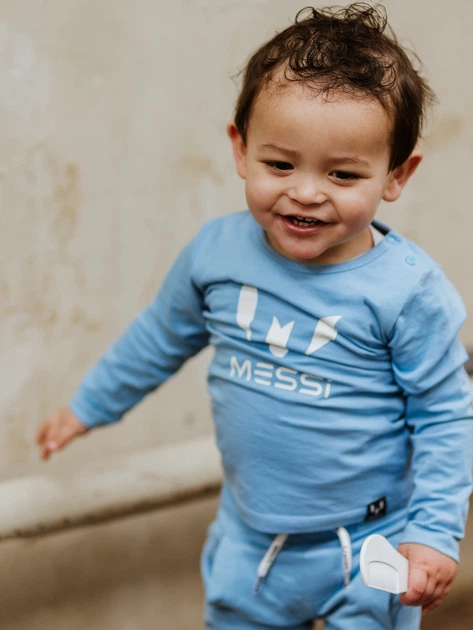 Дитяча футболка з довгими рукавами для хлопчика Messi S49320-2 110-116 см Light Blue (8720815173141) - зображення 3
