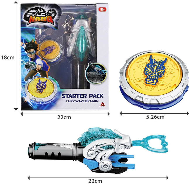 Дзиґа Infinity Nado VI серія Starter Pack Fury Wave Dragon