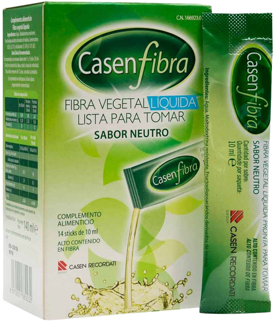 Suplement diety Casenfibra Liquid Vegetable Fibre 14 saszetek (8470001669230) - obraz 1