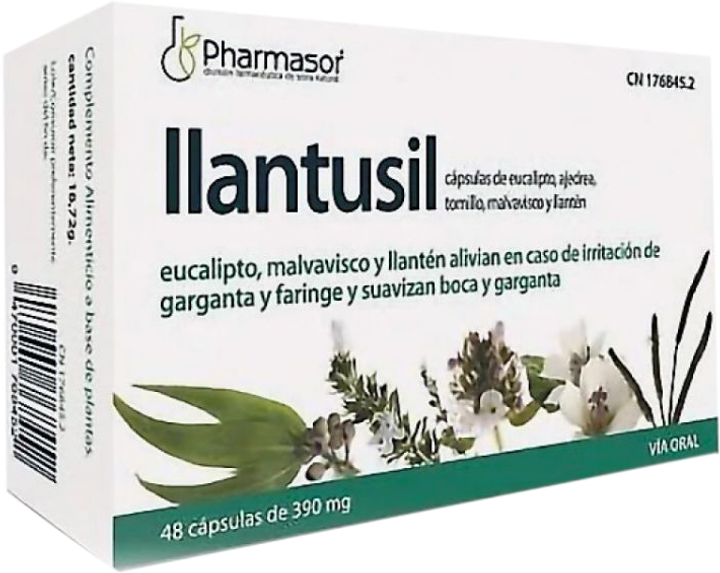 Дієтична добавка Pharmasor Llantusil 48 капсул (8470001768452) - зображення 1