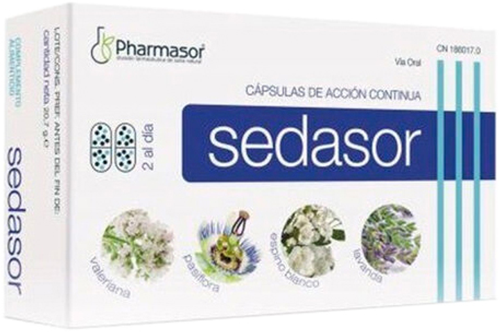 Suplement diety Pharmasor Sedasor Continuous Action 30 kapsułek (8470001860170) - obraz 1