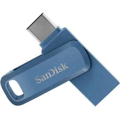 USB флеш накопичувач SanDisk 64GB Dual Drive Go Navy Blue USB 3.1 + Type-C (SDDDC3-064G-G46NB) - зображення 2