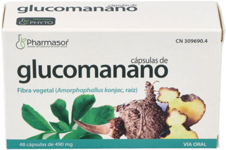 Дієтична добавка Homeosor Glucomanano 490 мг 48 капсул (8499993096909) - зображення 1