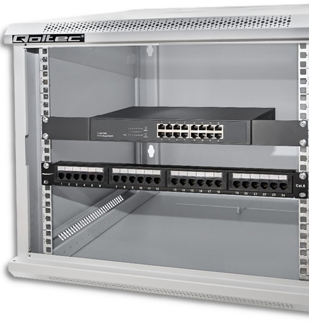 Szafa serwerowa Qoltec RACK 19" 9U 600 x 600 x 500 (5901878544861) - obraz 6