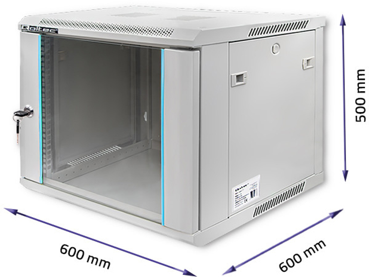 Szafa serwerowa Qoltec RACK 19" 9U 600 x 600 x 500 (5901878544861) - obraz 8