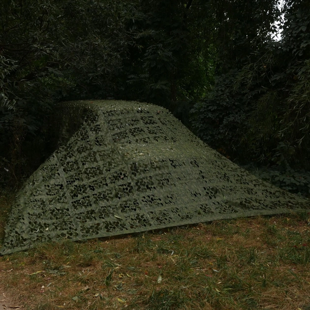 Сетка маскировочная 2х5 (10 кв. м.) Green (зеленый) Militex - маскирующая сеть для авто и палатки - изображение 1
