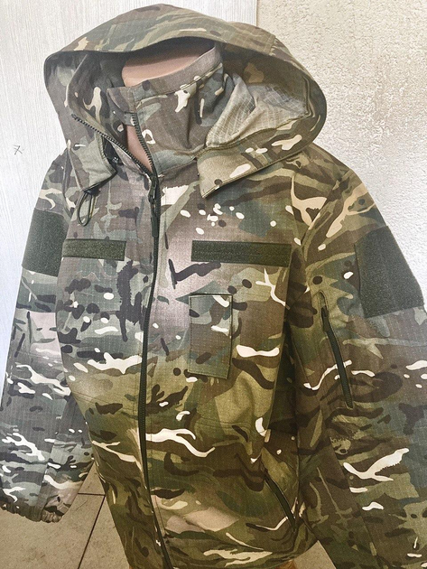 Куртка мультикам 46 размер военная, летняя армейская ветровка рип-стоп, куртка тактическая для ВСУ - изображение 2