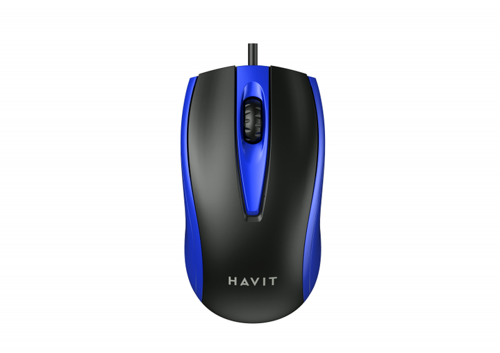Проводная мышь HAVIT HV-MS871 USB Blue (1200 DPI, 3 кл) - изображение 1