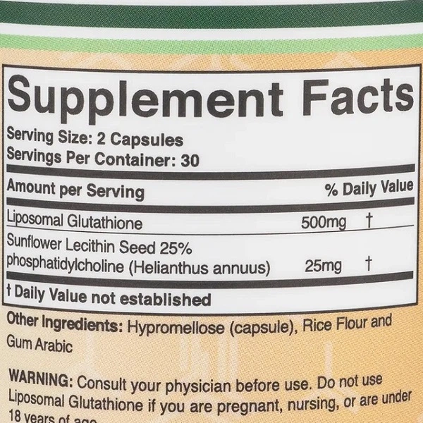 double wood liposomal glutathione Глутатіон Double Wood Liposomal Glutathione 500 mg (2 caps per serving) 60  Caps – фото, відгуки, характеристики в інтернет-магазині ROZETKA від  продавця: Hfy