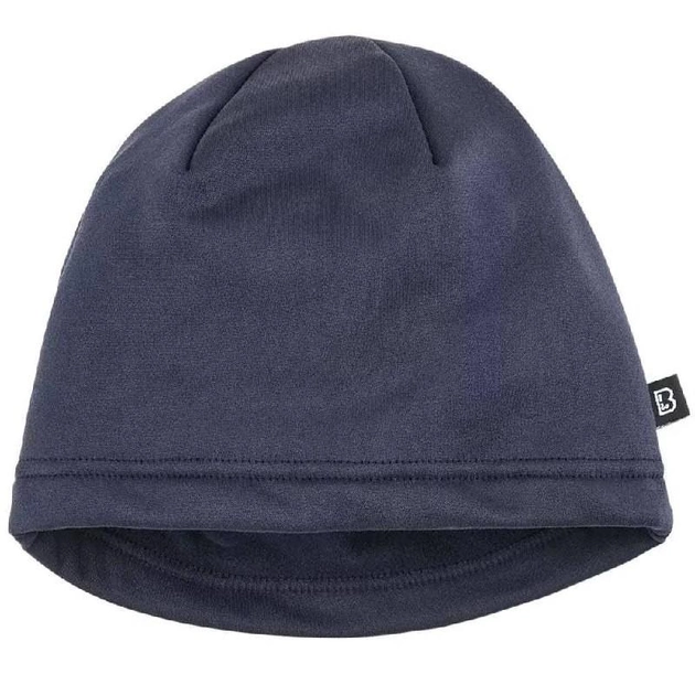 Тактична флісова зимова шапка військова Brandit Ice - Темно-синя - зображення 2