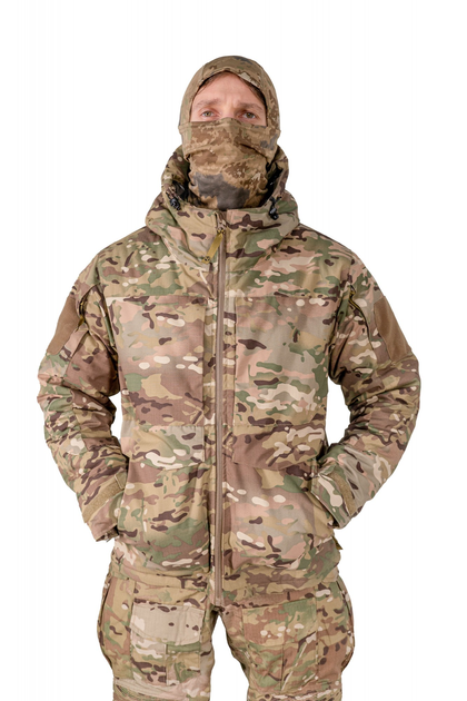 Куртка зимова з тепловідбивною підкладкою Omni Hit Multicam Ріп Стоп з капюшоном військова тактична куртка M Мультикам (CPM28889) - зображення 2