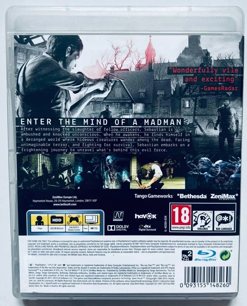 The Evil Within, Б/У, русские субтитры - диск для PlayStation 3 - изображение 3