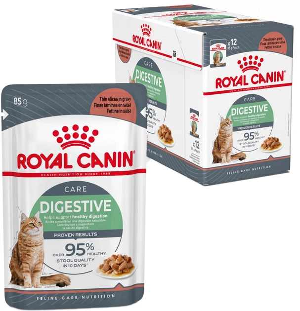 Упаковка вологого корму для дорослих кішок Royal Canin Digestive Care 12 х 85 г (9003579309568) - зображення 2