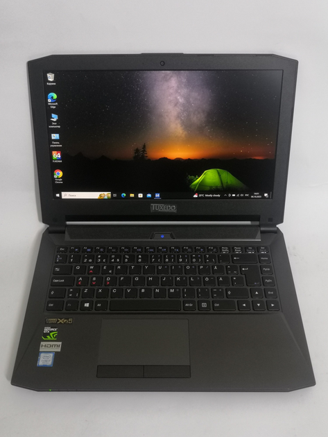 Ноутбук Tuxedo Clevo P641HK - 14'' FullHD IPS / i7-7700HQ / 8gb / 240gb ...