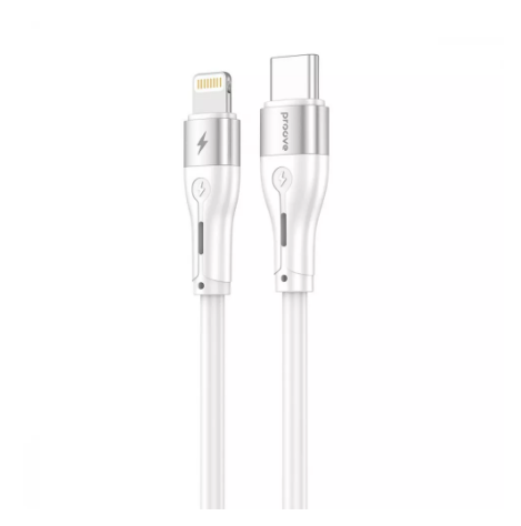 Кабель Charge\OTG Proove Soft Silicone Type-C to Lightning 2.4A 27W 1m White CCSO27002102 - Фото 1 Кабель Charge\OTG Proove Soft Silicone Type-C to Lightning 2.4A 27W 1m White CCSO27002102 - изображение 1