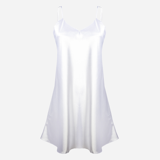 Koszula nocna damska satynowa DKaren Slip Karen XS Jasny ecru (5901780649326) - obraz 4